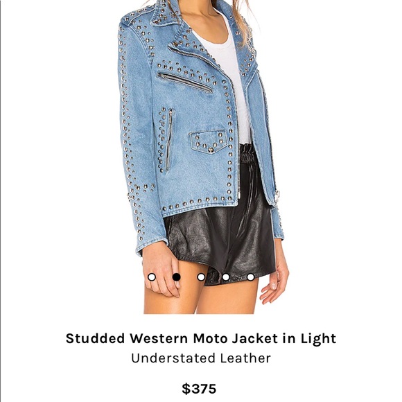 Understand Leather Studded Denim Jacket - Picture 6 of 6